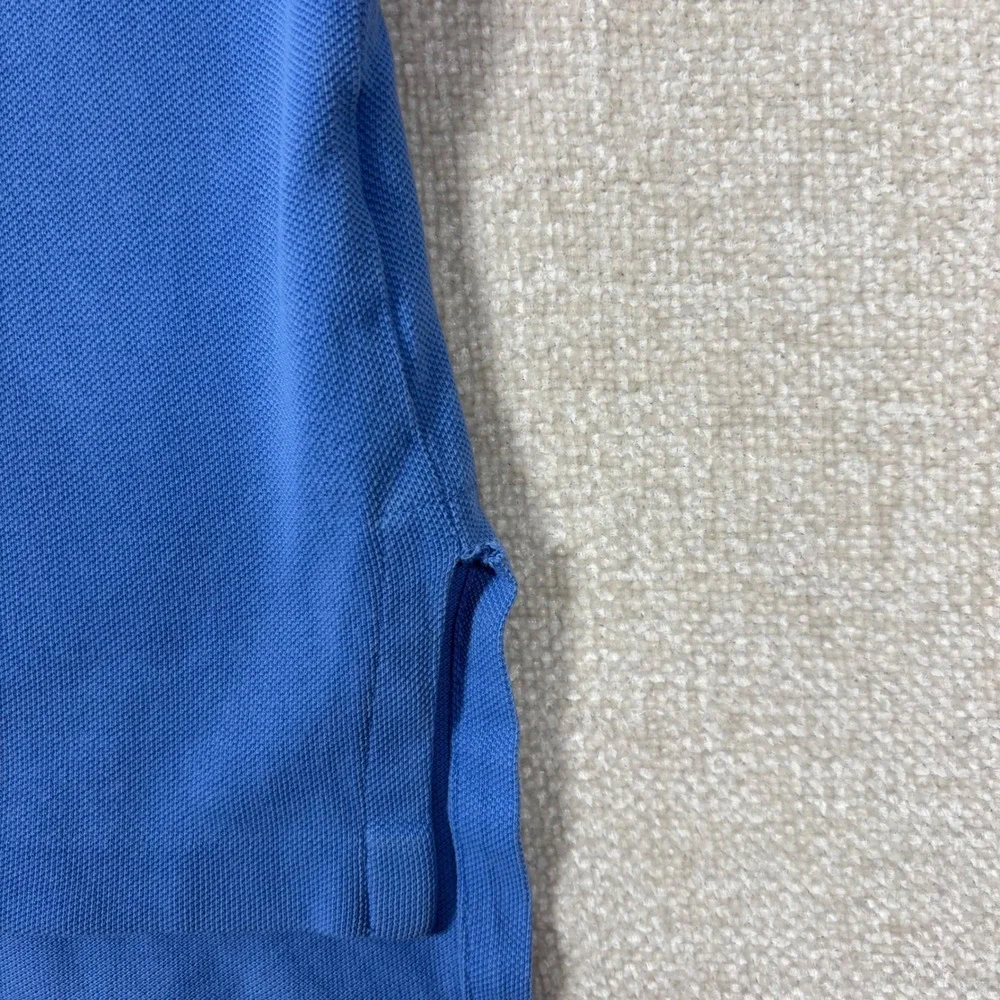 Vintage Polo Ralph Lauren Men XL Blue Cotton Short Sleeve Yellow Pony Polo Shirt